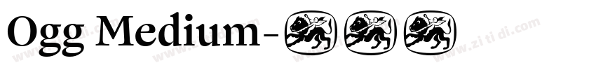 Ogg Medium字体转换